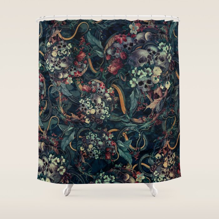 Skulls and Snakes Shower Curtain Gallery Image 1