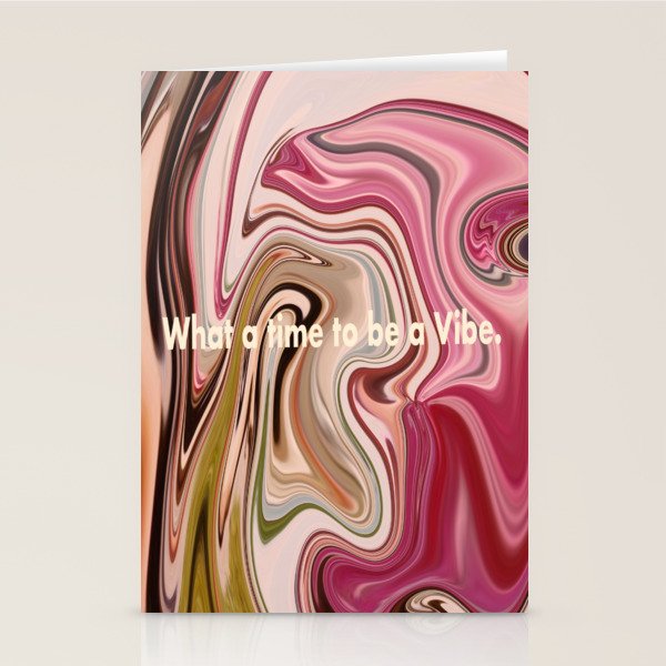 Groovy Vibes Only Stationery Card Gallery Image 1