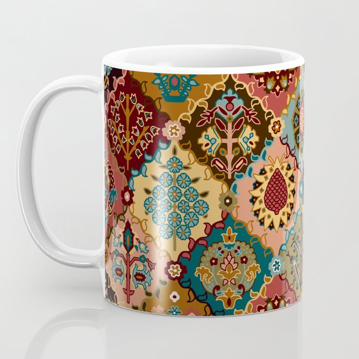 Oriental granny squares Coffee Mug Gallery Image 3