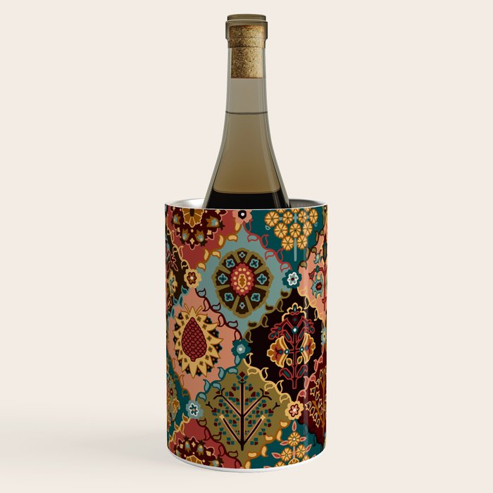 Oriental granny squares Wine Chiller Gallery Image 1