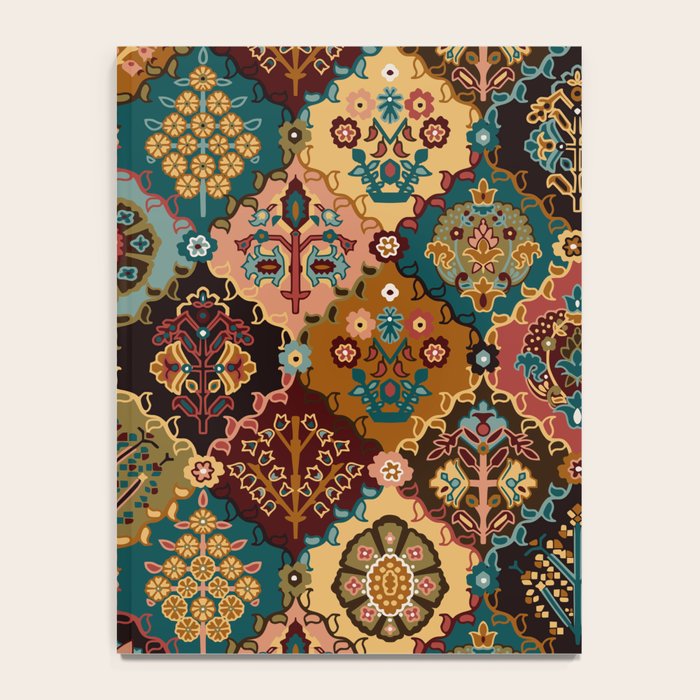 Oriental granny squares Notebook Gallery Image 4