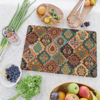 Oriental granny squares Cutting Board Gallery Image 2