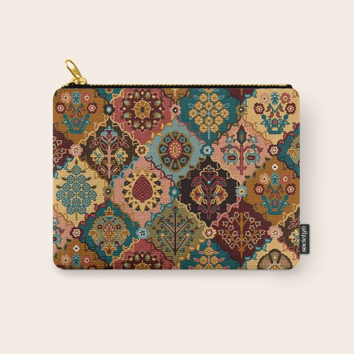 Oriental granny squares Carry All Pouch Gallery Image 1