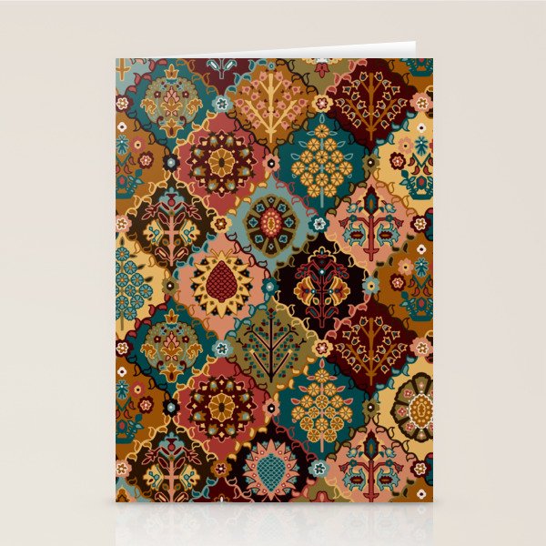 Oriental granny squares Stationery Card Gallery Image 2