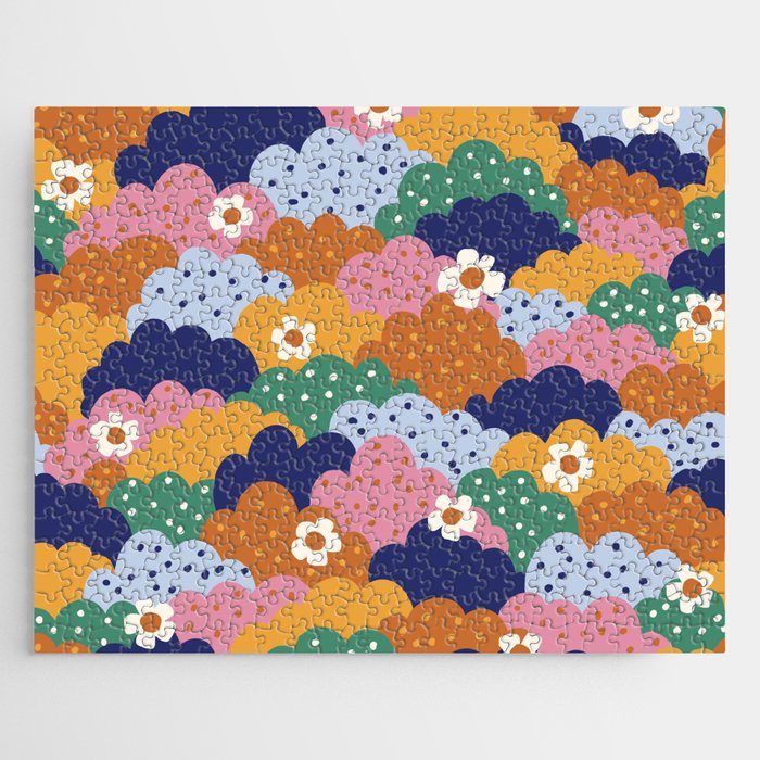 Floral cloudy pattern Jigsaw Puzzle Gallery Image 1