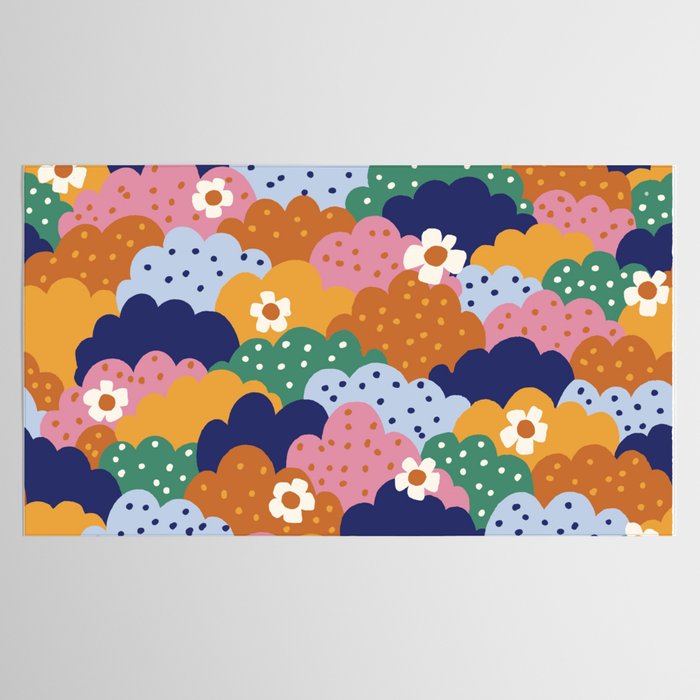 Floral cloudy pattern Tablecloth Gallery Image 2