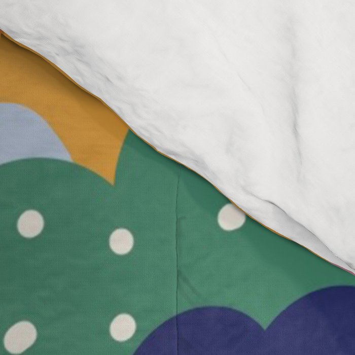 Floral cloudy pattern Comforter Gallery Image 4