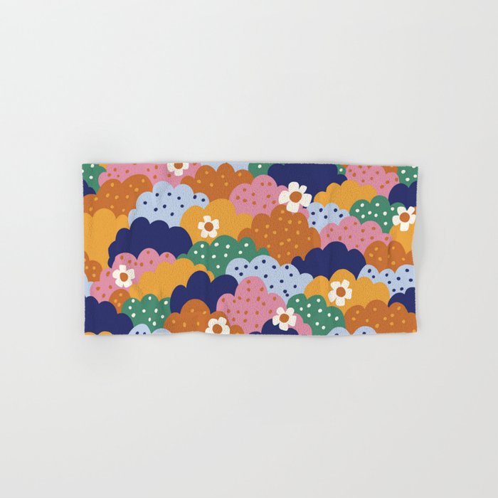 Floral cloudy pattern Towels Gallery Image 1