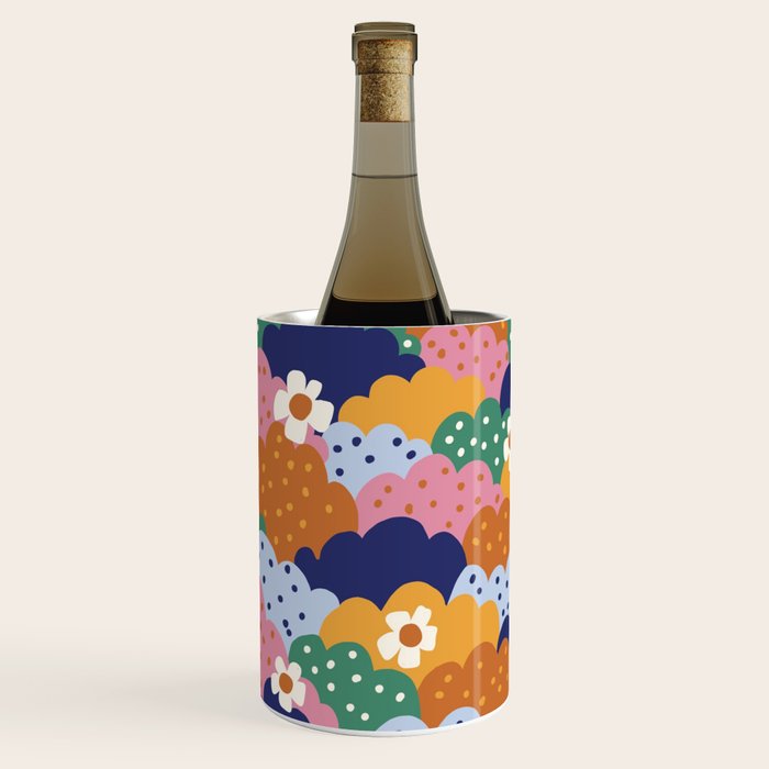 Floral cloudy pattern Wine Chiller Gallery Image 3