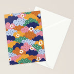 Floral cloudy pattern Stationery Card Gallery Image 2
