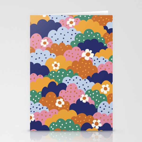 Floral cloudy pattern Stationery Card Gallery Image 2