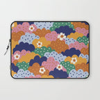 Floral cloudy pattern Laptop Sleeve Gallery Image 1