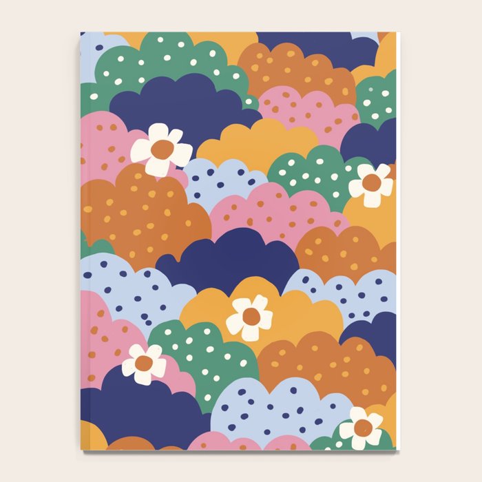 Floral cloudy pattern Notebook Gallery Image 4
