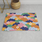 Floral cloudy pattern Rug Gallery Image 1