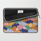 Floral cloudy pattern Laptop Sleeve Gallery Image 2