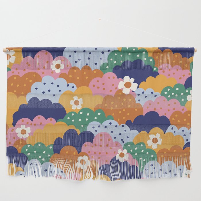 Floral cloudy pattern Wall Hanging Gallery Image 1