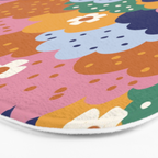 Floral cloudy pattern Bath Mat Gallery Image 3
