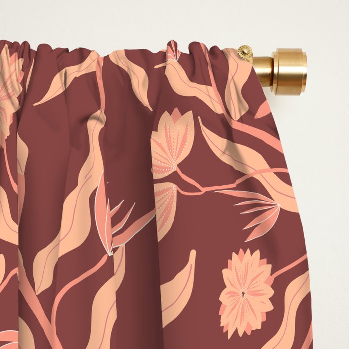 Classic Floral Window Curtain Gallery Image 2