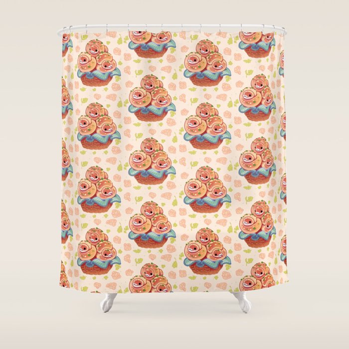 Garlic knot pythons Shower Curtain Gallery Image 1