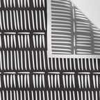 Black & White Stripe Pattern - black background Wall Tapestry Gallery Image 3