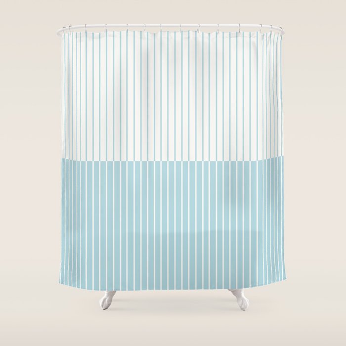 Color Block Lines XXIII Shower Curtain Gallery Image 1