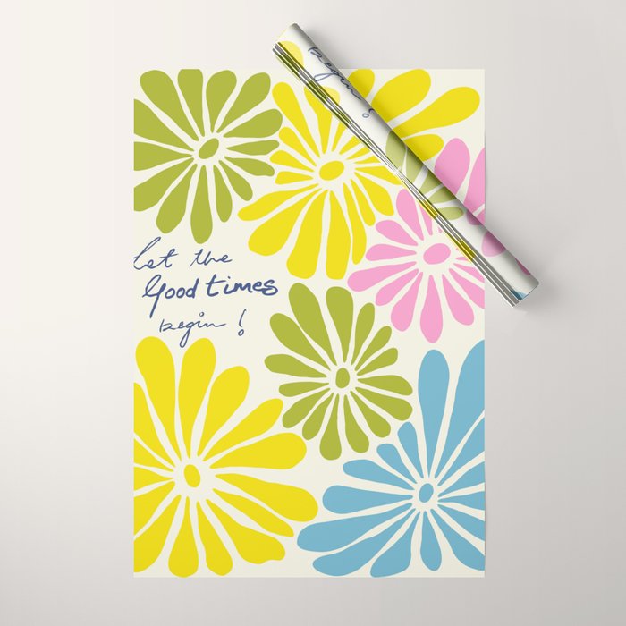 Let The Good Times Begin Wrapping Paper Gallery Image 1