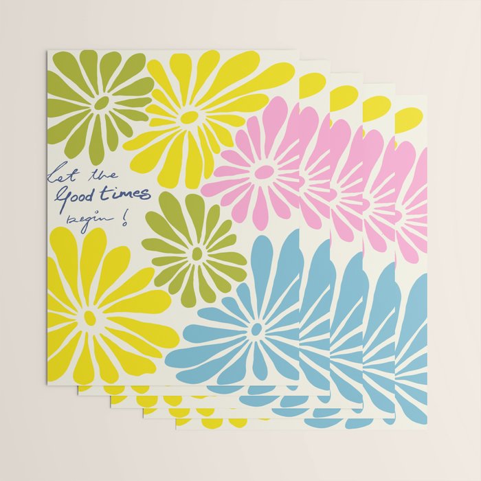 Let The Good Times Begin Wrapping Paper Gallery Image 3