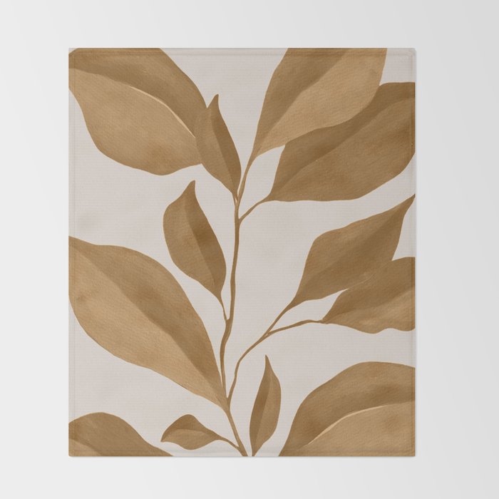minimal plant 63 Throw Blanket Gallery Image 2