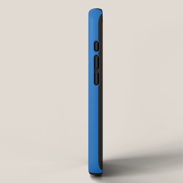 Minimal Fish on Blue iPhone Case Gallery Image 2