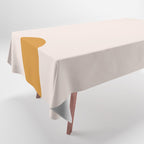Arch (Yellow & Pale Pink) Tablecloth Gallery Image 1