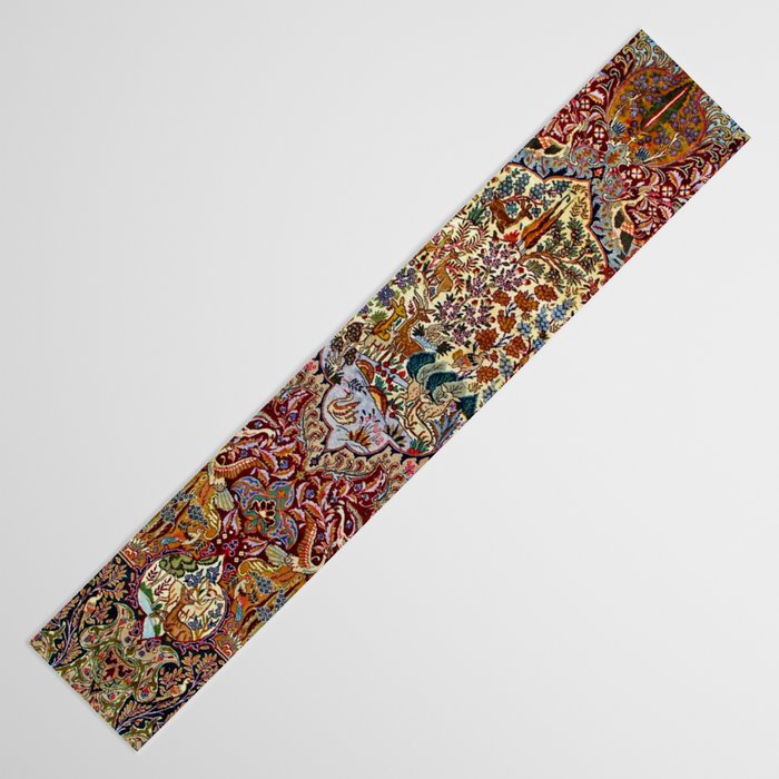 Enchanting Antique Nature Kashmar  Table Runner Gallery Image 3