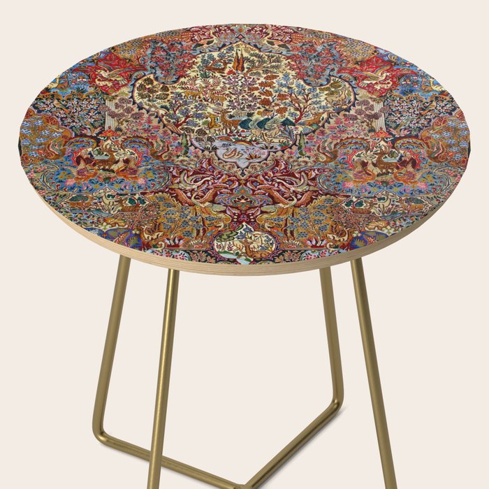 Enchanting Antique Nature Kashmar  Side Table Gallery Image 2
