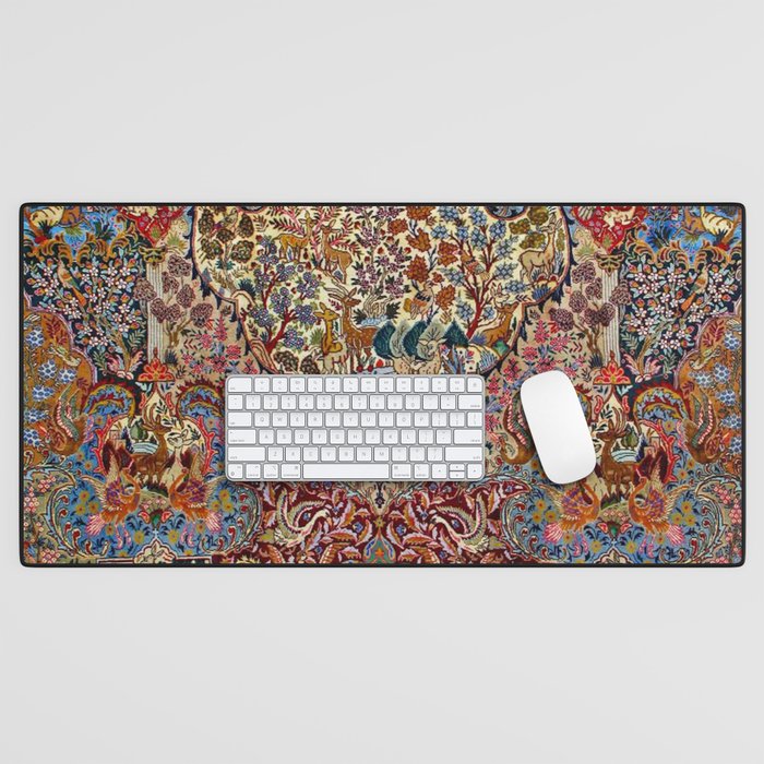 Enchanting Antique Nature Kashmar  Desk Mat Gallery Image 1