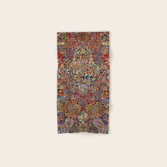 Enchanting Antique Nature Kashmar  Bath Towel Gallery Image 1
