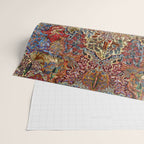 Enchanting Antique Nature Kashmar  Wrapping Paper Gallery Image 2