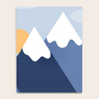 Dawn in the snowy mountains Notebook Gallery Image 4