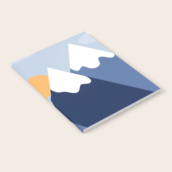 Dawn in the snowy mountains Notebook Gallery Image 2