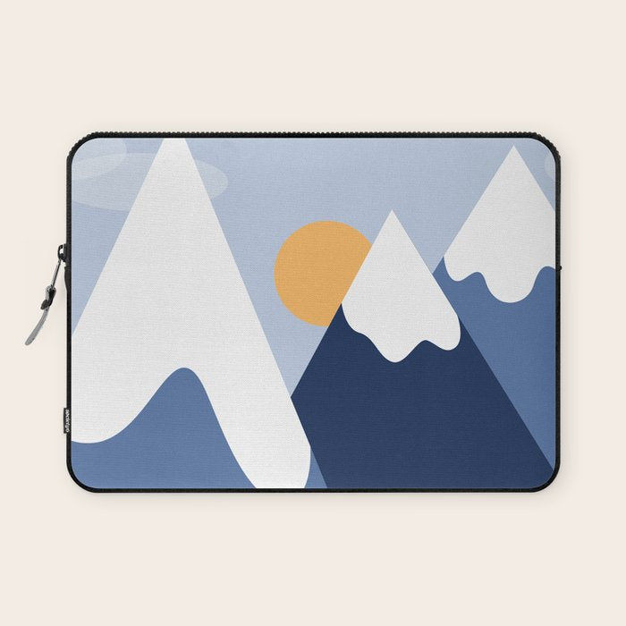Dawn in the snowy mountains Laptop Sleeve Gallery Image 1