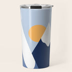 Dawn in the snowy mountains Travel Mug Gallery Image 1
