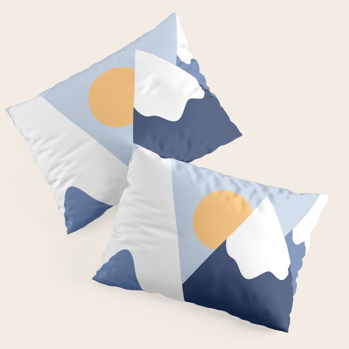 Dawn in the snowy mountains Pillow Sham Gallery Image 3