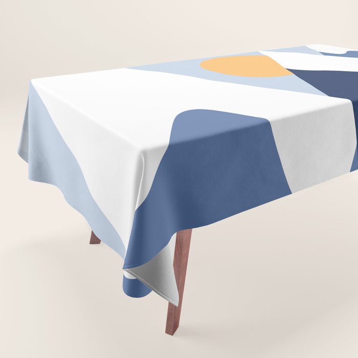 Dawn in the snowy mountains Tablecloth Gallery Image 1