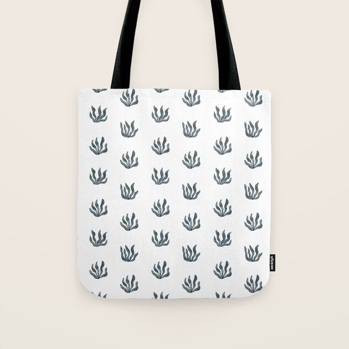Sea Grass . Navy Tote Bag Gallery Image 1