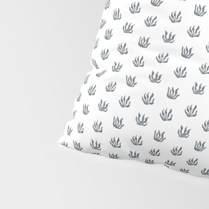 Sea Grass . Navy Pillow Sham Gallery Image 4