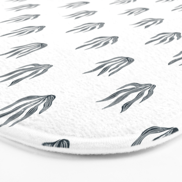 Sea Grass . Navy Bath Mat Gallery Image 3