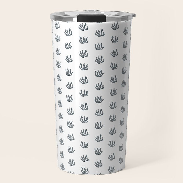 Sea Grass . Navy Travel Mug Gallery Image 1
