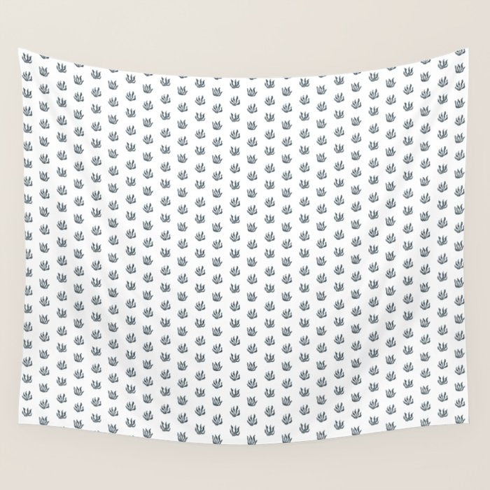 Sea Grass . Navy Wall Tapestry Gallery Image 4