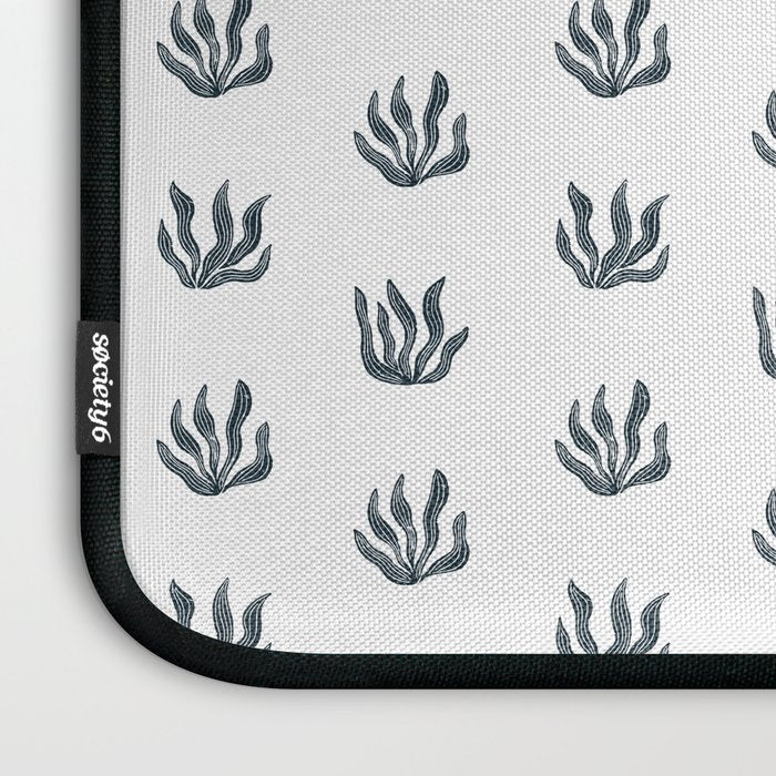 Sea Grass . Navy Laptop Sleeve Gallery Image 3
