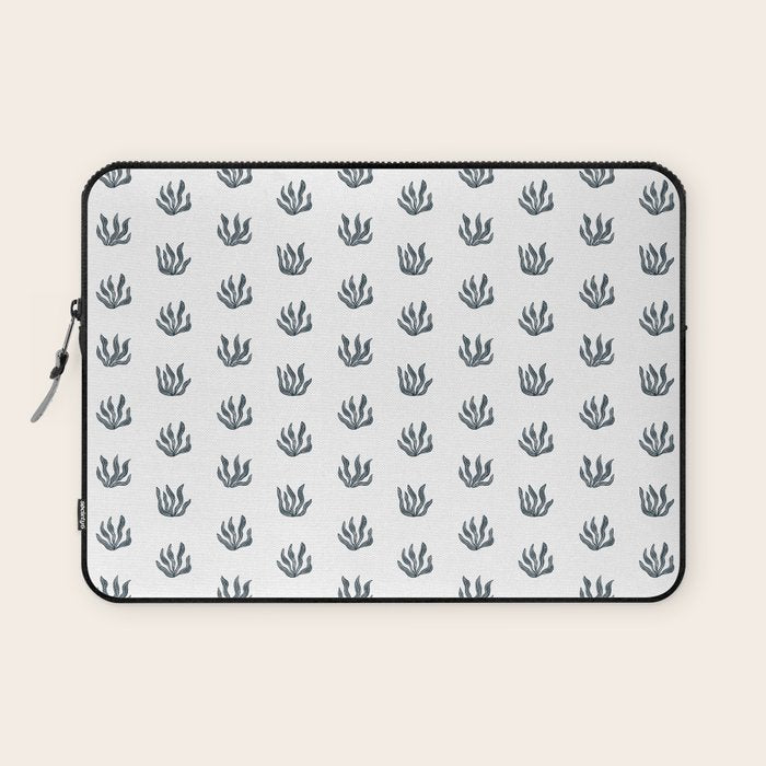 Sea Grass . Navy Laptop Sleeve Gallery Image 1