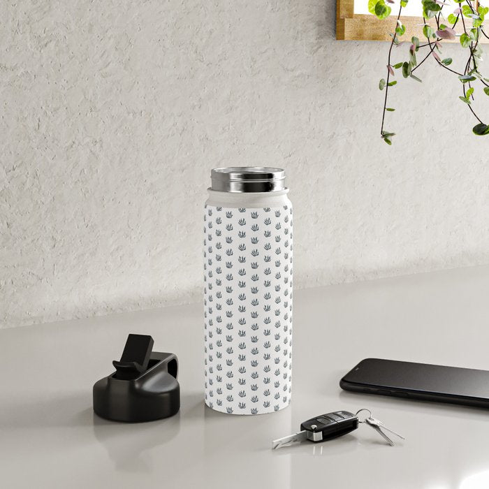 Sea Grass . Navy Water Bottle Gallery Image 4