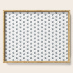 Sea Grass . Navy Serving Tray Gallery Image 1